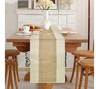 skytowards Camino de Mesa 30*180cm Caminos de Mesa Tela Yute Tela de Mesa Arpillera Camino de Mesa Antideslizantes Cinta de Yute para Bodas, Festivales, Eventos, Decoración de Mesa
