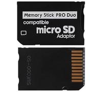 Skywin Adaptador de Memory Stick, Micro SD a Memory Stick PRO Duo compatible con PSP, cámara, Handycam
