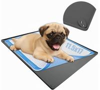 Skywin Bandeja de soporte para almohadillas de entrenamiento para gatos de 11.5 x 17 pulgadas (gris) - Soporte de silicona sin derrames para gatos - Fácil de limpiar y almacenar soporte para