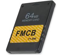 Skywin FMCB Free McBoot Card v1.966 para PS2 - Plug and Play PS2 - Tarjeta de memoria de 64 GB PS2 ejecuta juegos en disco USB o disco duro