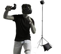 Skywin Soporte de trípode para realidad virtual: compatible con la estación base HTC Vive y las estaciones de seguimiento Oculus Rift Constellation (1 soporte de trípode)