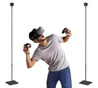 Skywin Soporte de vidrio de alambre oculto para realidad virtual, compatible con sensores HTC VR, estación base para sensores de constelación Vive Steam VR y Rift (paquete de 2)