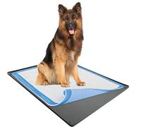 Skywin Soporte para almohadilla de orina gris, 27.5 x 44 pulgadas, sin derrames ni fugas, soporte de silicona para cachorros