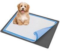 Skywin Soporte para almohadilla de orina gris, 28 x 30 pulgadas, sin derrames ni fugas, soporte de silicona para cachorros