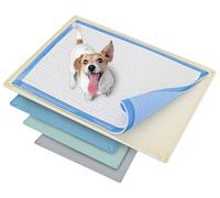Skywin Soporte para almohadilla de orina, sin derrames ni fugas, soporte de silicona para cachorros, seguro de 30 x 23 pulgadas, almohadilla para orina, color beige
