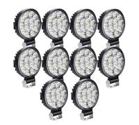 SKYWORLD 10x Faro de Trabajo Redondo, 3.2 Pulgadas 42W Mini Foco de Coche | 6000K Blanca, Impermeable, Spot Luz Conducción, Faros Antiniebla para 4x4 Off road Camión Tractor SUV ATV Todoterreno Barco