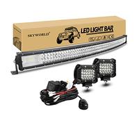 SKYWORLD 50 Pulgadas 125cm 648W Barra Led Curva, Faro de Trabajo y Cableado