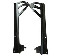 SKYWORLD Barra de luz LED de 50 pulgadas Soporte de montaje del parabrisas superior Soportes de esquina inferiores 2007-2017 Wrangler JK 4WD, Wrangler Unlimited JK 4WD / 2WD