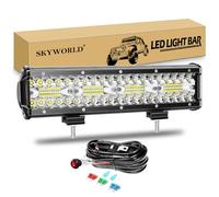 SKYWORLD Barra Led 12 pulgadas 30 cm 240W Barra de Luz Led Coche 12V 24V