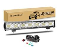 SKYWORLD Barra Led 20 pulgadas 50 cm 420W Barra de Luz Led Coche 12V 24V