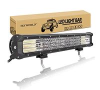 SKYWORLD Barra LED 20 Pulgadas 51cm 510W Barra de Luz LED 12V 24V, Largo Alcance Barra Luminosas led Impermeable para 4x4 Coche Tractor Camion ATV UTV SUV Todoterreno Barco