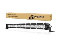 SKYWORLD Barra LED 33 cm 60W Barras de Luz de Trabajo, Inundación 12V 24V barras luminosas led Impermeable para 4x4 Off road Camión Tractor ATV UTV SUV 4WD Barco, 6000K blanco faros trabajo