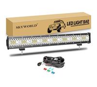 SKYWORLD Barra led 59cm 480W Barras de luz de trabajo con Arnés de Cableado, 12V 24V largo alcance barras luminosas led para 4x4 off road camión coche ATV UTV SUV barco todoterreno
