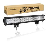 SKYWORLD LED luz de Trabajo Bar 55.9 cm Spot Flood Barra Led Off Road Light Bar para 4x4 4WD Camiones SUV ATV UTV conducción antiniebla Luces Trabajo Lámpara (22 Pulgadas 144W Combo)