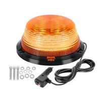 SKYWORLD Luz Rotativa LED Estroboscópica, 6.3 Pulgadas 90 LED faro baliza intermitente de advertencia de emergencia ámbar con magnético para 12V/24V Coche Tractor Camión Vehículo Coche ATV 4x4
