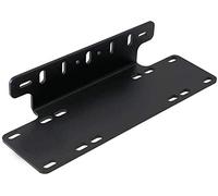 SKYWORLD Soporte de Montaje de Placa de matrícula Universal 15 Pulgadas Parachoques Delantero Bull Bar para Barra de Luces de conducción LED y lámpara de Trabajo, Negro