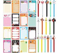 Skyygemm 32 blocs de notas divertidos para enfermeras con bolígrafos, 16 cuadernos de informes de enfermera, notas adhesivas y 16 bolígrafos a granel para estudiantes de enfermería, regalos temáticos