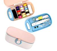 Skyzone Kit de costura para adultos, caja portátil con accesorios de costura, aguja e hilo para el hogar y viajes