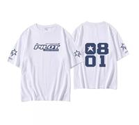 Skz 5 Star Album Merch Shirt Felix Jisung Hyunjin Minho Bangchan Changbin Concerts tee Rockstar 8th Tops, Blanco-01, XS