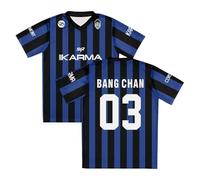 SKZ Karma - Camiseta deportiva de manga corta con cuello en V para mujer y hombre, para exteriores, A01., L