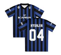 SKZ Karma - Camiseta deportiva de manga corta con cuello en V para mujer y hombre, para exteriores, A03., S