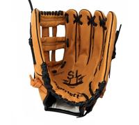 SL-127 RH - Guante de béisbol de piel de cerdo, color marrón, tamaño 12,7" (para zurdos, se usa en la mano derecha)