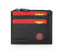 SL Benfica: Tarjetero de Cuero Genuino (Negro)