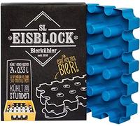 SL-Eisblock Enfriador para cajas de cerveza, 24 x 0,33 l, fabricado en Alemania, 34 x 22 x 6 cm, azul