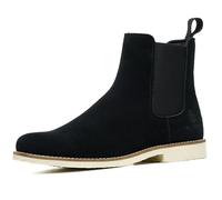SL-Saint Botas Chelsea Clásicas Hechas a Mano Para Hombre Moda Auténtica Piel de Vaca Slip On (Negro Cuero, Adulto, Hombre, 41.5, Números, Sistema tallas calzado EU, mediano)