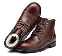 SL-Saint Botas Clásicas Para Hombre Hechas a Mano Con Puntera Blanda,Impermeable-Piel/Lana de Austria Invierno (Marrón Lana Forro, Adulto, Hombre, 41, Números, Sistema tallas calzado EU, mediano)