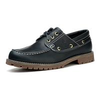 SL-Saint Hecho a Mano de los Hombres clásicos Boat & Deck Zapatos Moc Toe Lace Up Cómodo Moda Casual Náuticos (Azul, Adulto, Hombre, 47, Números, Sistema Tallas Calzado EU, Mediano)