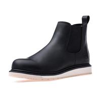 SL-Saint hecho a mano del dedo del pie suave botas Chelsea para hombres zapatos clásicos (Negro, Adulto, Hombre, 45, Números, Sistema tallas calzado EU, Ancho)