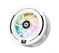 SL70 - Enfriador magnético para teléfono, ventilador de refrigeración semiconductor de 30 W controlado por IA con LED, clip ajustable de 3 niveles para juegos móviles (blanco)