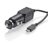 Slabo Cable de Carga de Coche Micro USB - 1A - para Xiaomi Mi A2 Lite | Redmi 6 | 6A | 6 Pro | 7 Cable Cargador para el Coche Camión - Negro