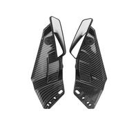 SLAHAJ Espejos Moto Espejo retrovisor de Motocicleta Alerón Lateral Ajustable, carenado. Compatible con Honda, Kawasaki, Suzuki, BMW y Yamaha.(ABS Carbon Fiber)