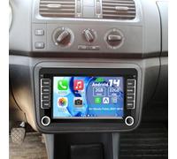 Slakerbe Android 14 Radio de Coche 2 Din con CarPlay Inalámbrico Android Auto Compatible para Skoda Fabia 2007-2014, 2G+32G 7 Pulgadas Autoradio con Navegación WiFi FM RDS Cámara