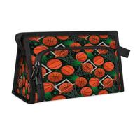 Slam Dunk Basketball viaje bolsa de maquillaje para mujeres hombres niños niñas niños impresión de baloncesto multifunción bolsa de lavado bolsa de tocador cosméticos organizador bolsa de ducha,