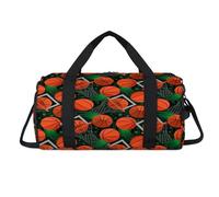 Slam Dunk - Bolsa deportiva de baloncesto con compartimento para zapatos, estampado de baloncesto, bolsa de fin de semana, bolsa de viaje, gimnasio, organizador de equipaje para mujeres, hombres