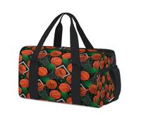 Slam Dunk - Bolsa deportiva de baloncesto para niños, niñas, mujeres, hombres, estampado de baloncesto, bolsa de viaje para fin de semana, bolsa de viaje para gimnasio, bolsa de lona casual