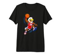 Slam Dunk Eagle Baloncesto Streetball Mascota Gráfico Camiseta Premium