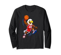 Slam Dunk Eagle Baloncesto Streetball Mascota Gráfico Manga Larga