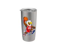 Slam Dunk Eagle Baloncesto Streetball Mascota Gráfico Vaso térmico de acero inoxidable de doble pared