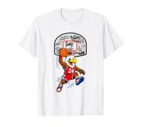 Slam Dunk Eagle Basketball Streetball Mascot Graphic Camiseta gráfica económica, Hombre, Blanco, S