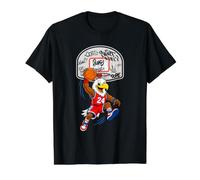 Slam Dunk Eagle Basketball Streetball Mascot Graphic Camiseta gráfica económica, Hombre, Negro, M