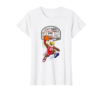 Slam Dunk Eagle Basketball Streetball Mascot Graphic Camiseta gráfica económica, Mujer, Blanco, XL
