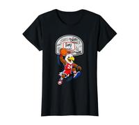 Slam Dunk Eagle Basketball Streetball Mascot Graphic Camiseta gráfica económica, Mujer, Negro, XL