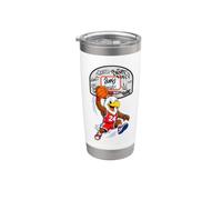 Slam Dunk Eagle Basketball Streetball Mascot Graphic Vaso térmico de acero inoxidable de doble pared