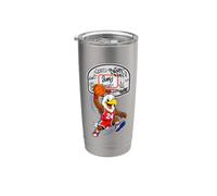 Slam Dunk Eagle Basketball Streetball Mascot Graphic Vaso térmico de acero inoxidable de doble pared