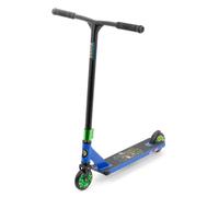 Slamm Classic Blue & Green - Patinete completo de acrobacias 110 ruedas de aluminio | Cubierta de aleación de 4.5 pulgadas con conector de cuello extruido y recortado | Patinete de truco para