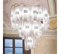 Slamp La Lollo XL colgante LED, Ø80cm, blanco